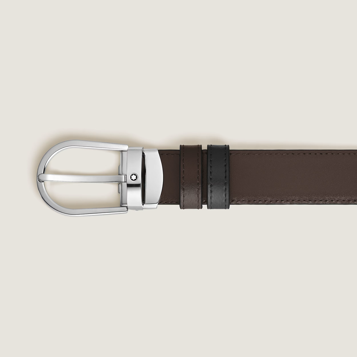 Montblanc - Cintura Reversibile 30 mm A Ferro di Cavallo in Pelle Meisterstück