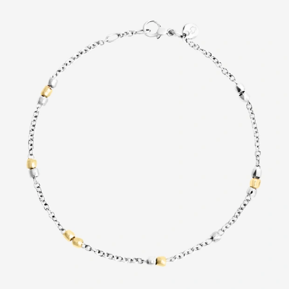DoDo - Bracciale Rosario Argento e Oro Giallo