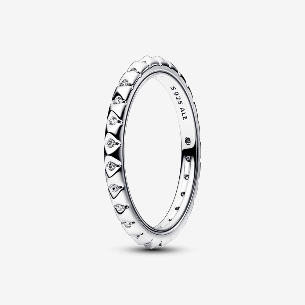 Pandora Anello Geometrico con Pietre Pandora ME