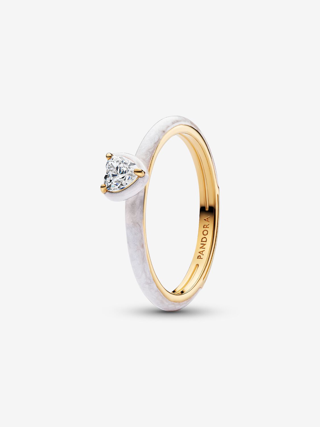 Anello White Chakra Heart Pandora ME