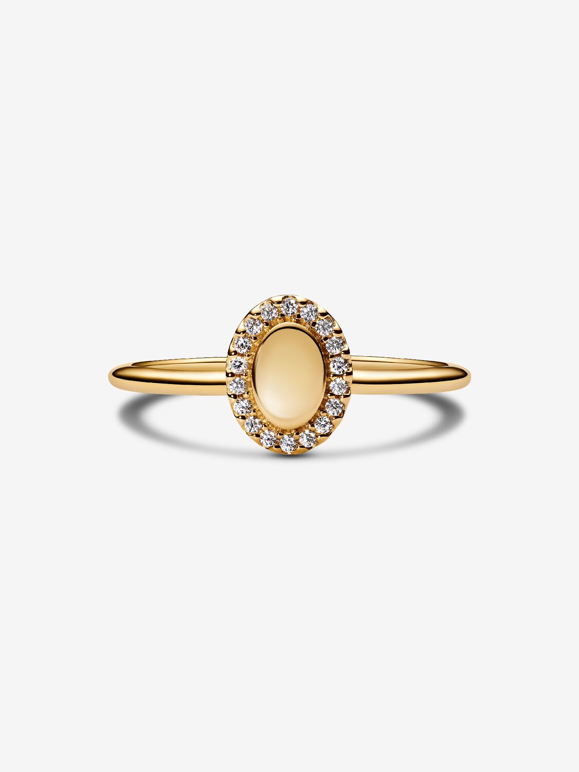Pandora Anello Ovale e Pavè Da Incidere