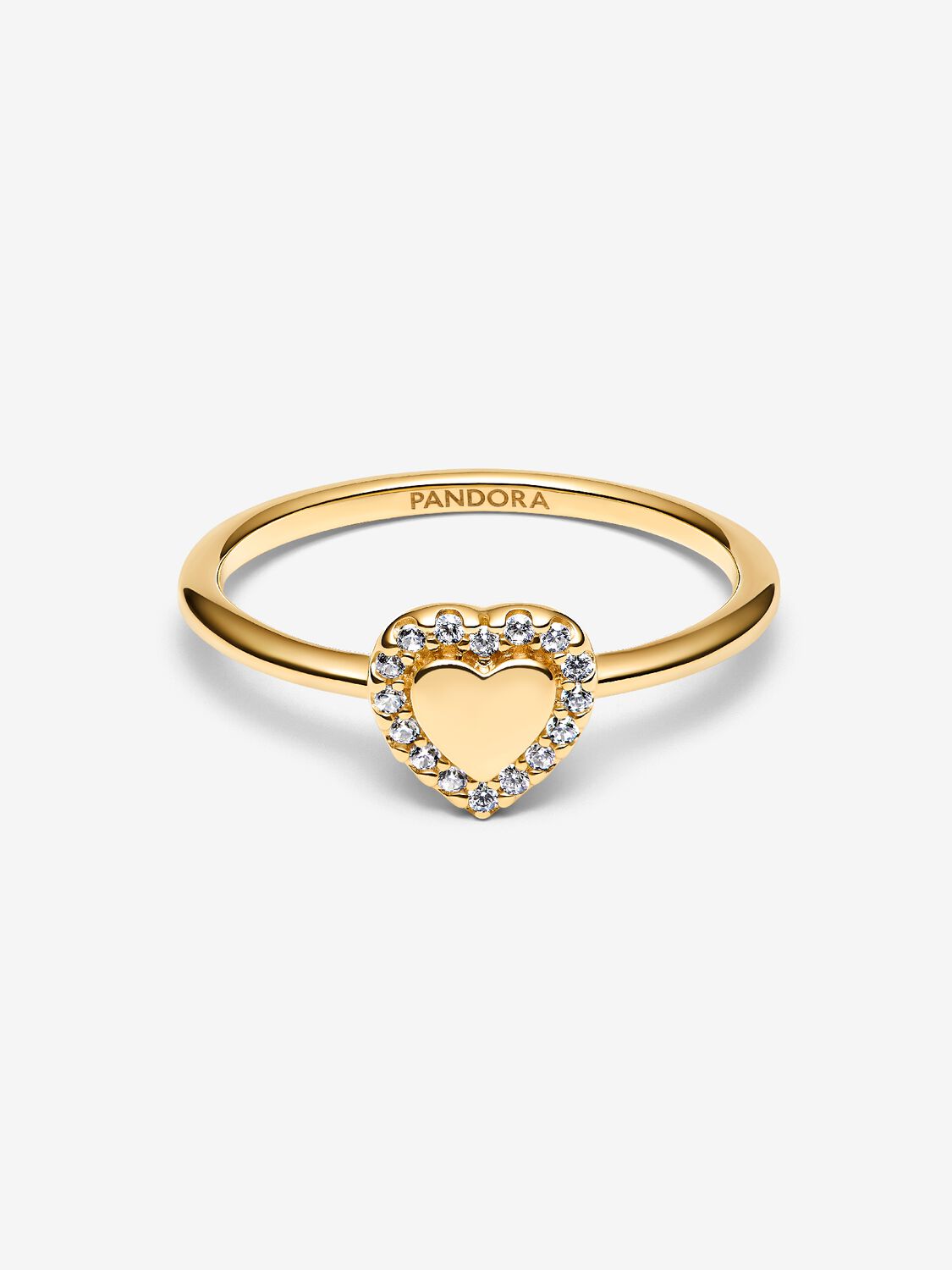 Pandora Anello Cuore e Pavè da incidere