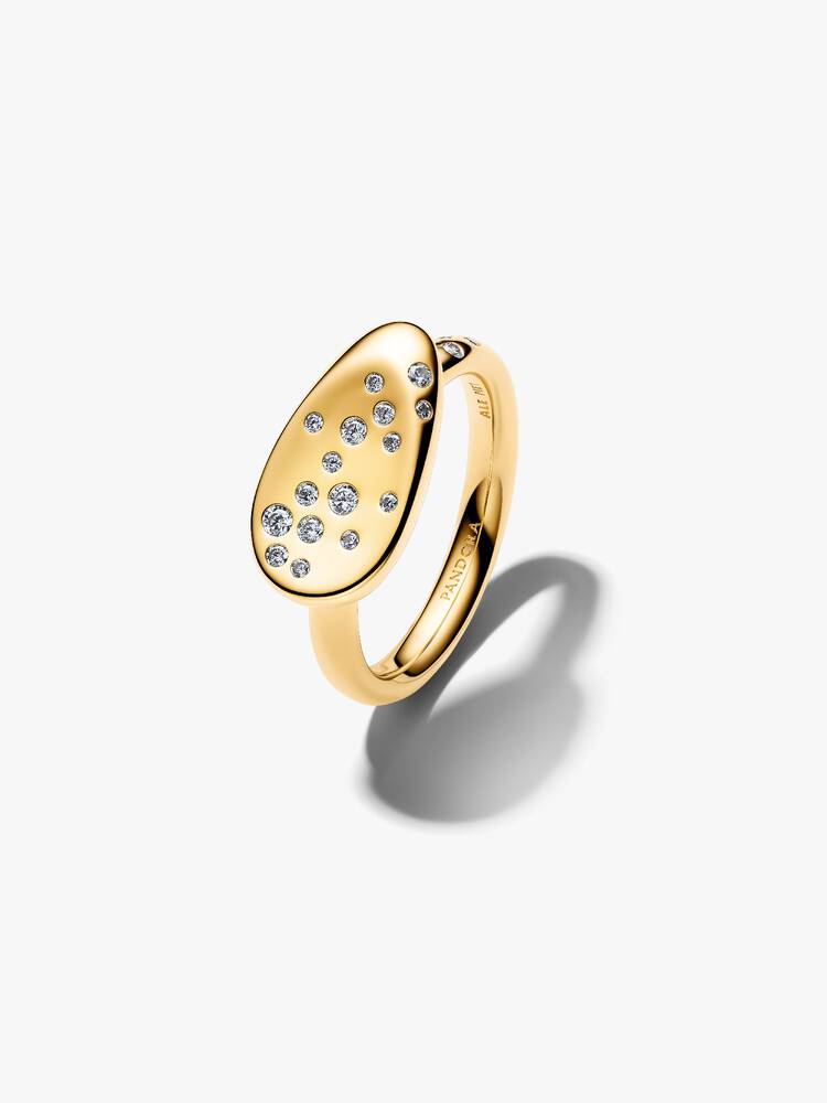Pandora Anello Sigillo con Pietre Luminose