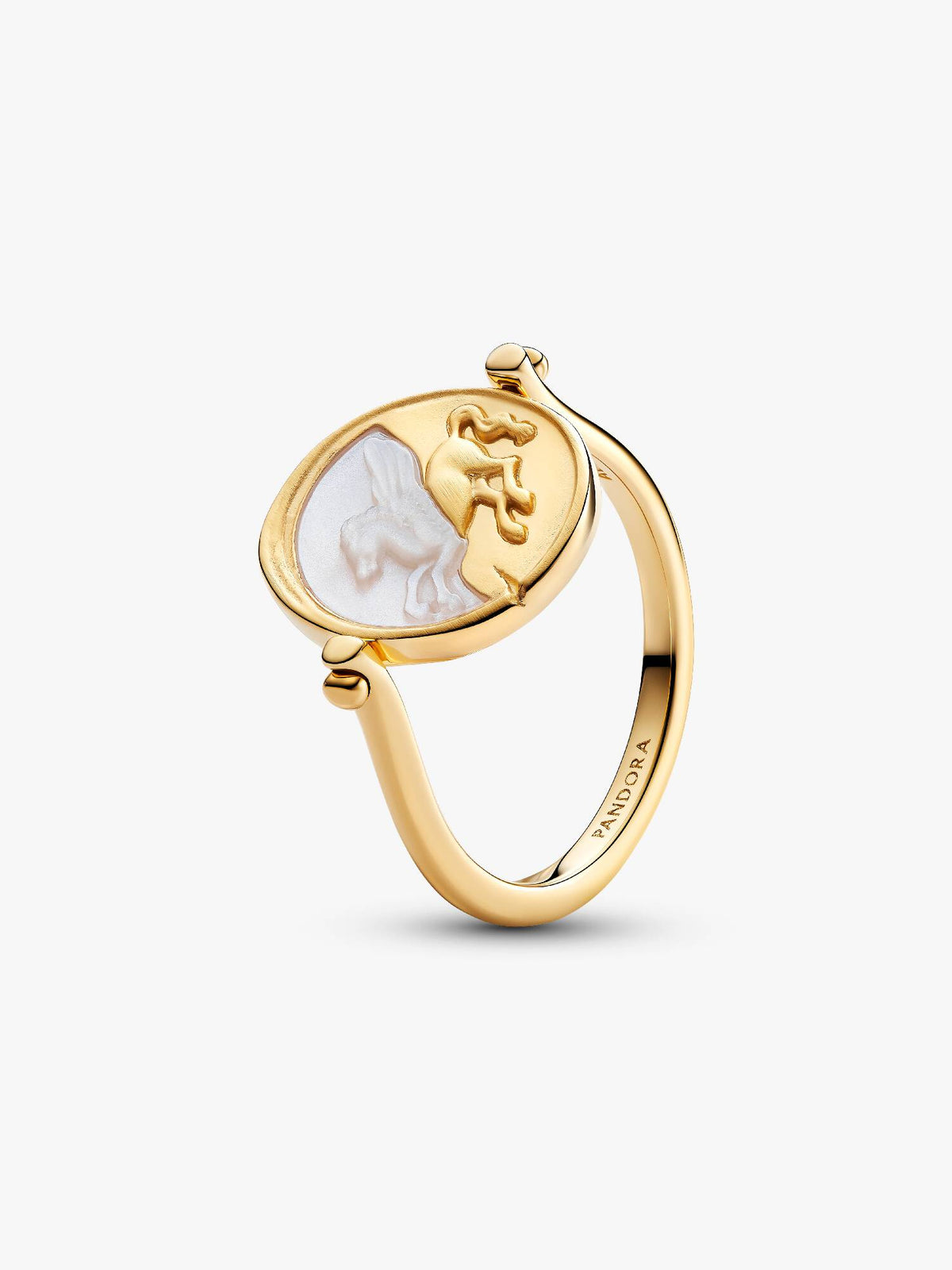 Pandora Anello Medallion Pegaso "Ex Animo" Reversibile