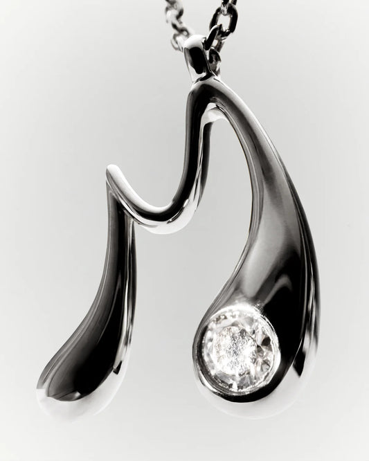 PDPAOLA - Collana con ciondolo in argento con l’iniziale M
