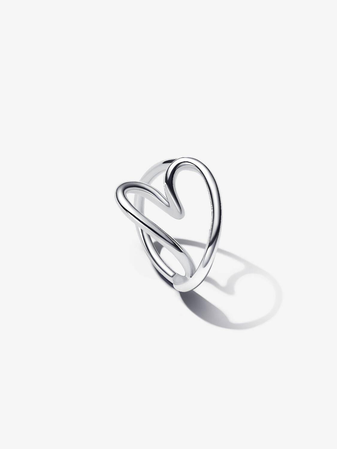 Pandora Anello Cuore Linea Sinuosa