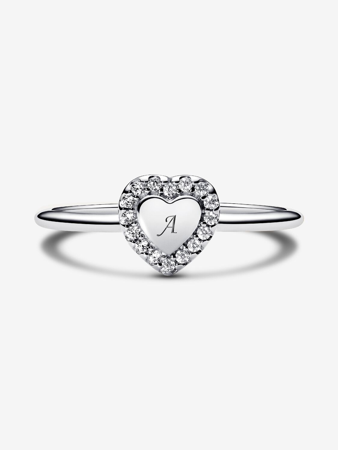 Pandora Anello Cuore e Pavè da incidere