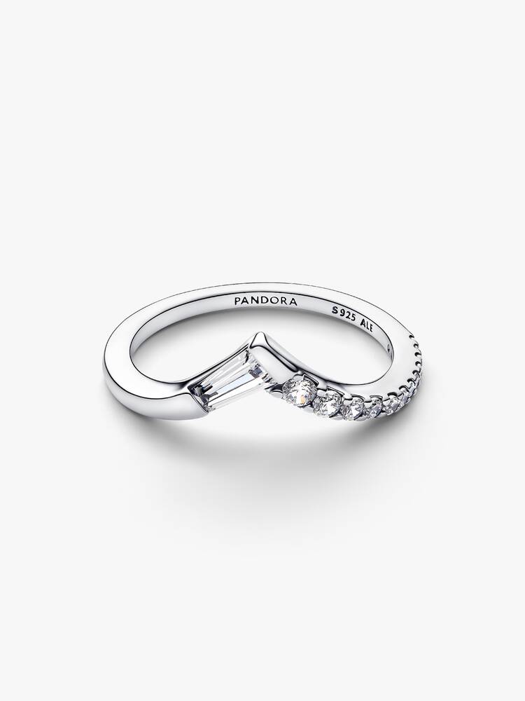 Pandora Anello Desiderio con Pietra Taglio Baguette e Pavè