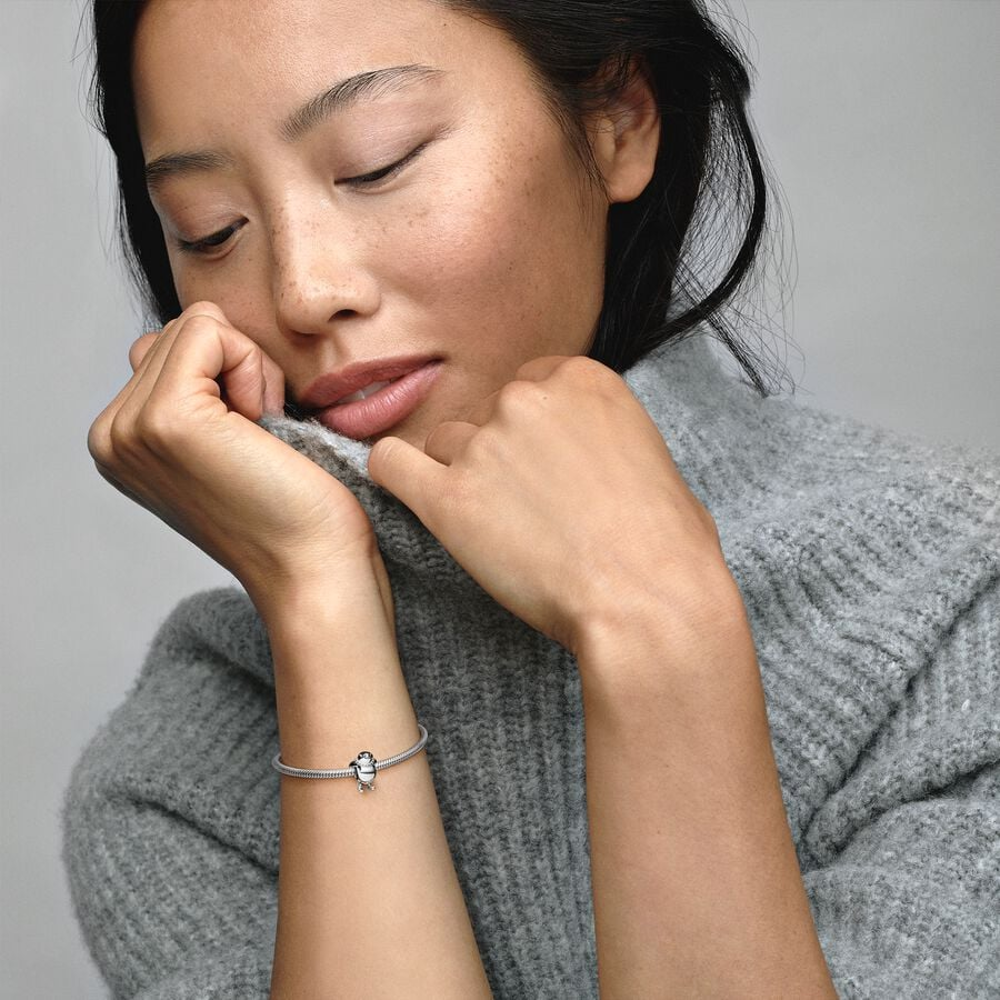Pandora Charm Pinguino con gli Sci