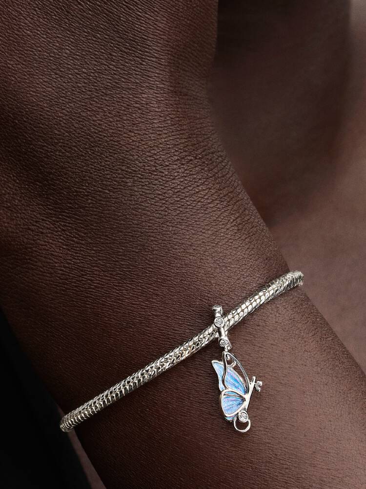 Pandora Charm Pendente Farfalla e Chiave "Unlock Tomorrow"