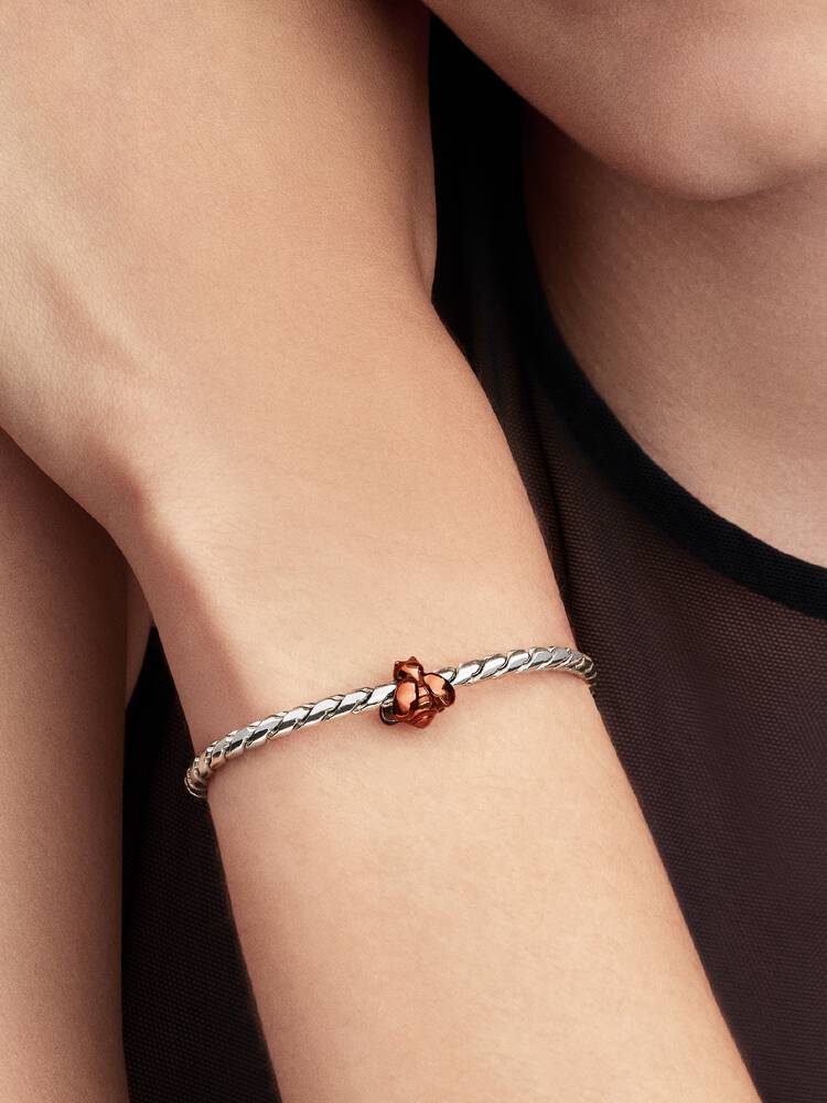 Pandora Mini Charm Ape effetto metallico arancione