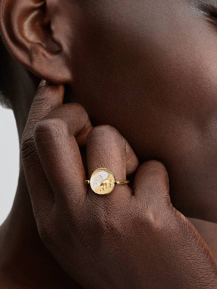 Pandora Anello Medallion Pegaso "Ex Animo" Reversibile