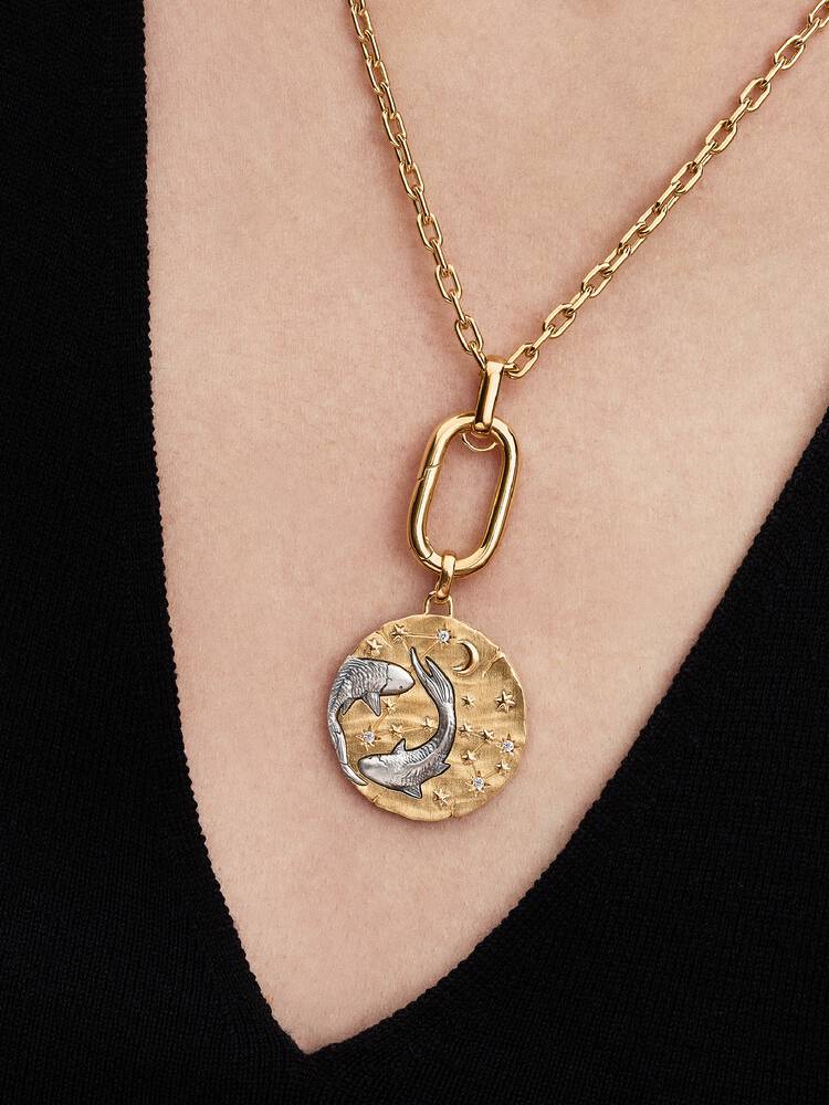 Pandora Charm Medallion XL Pesci "Memento Somniare"