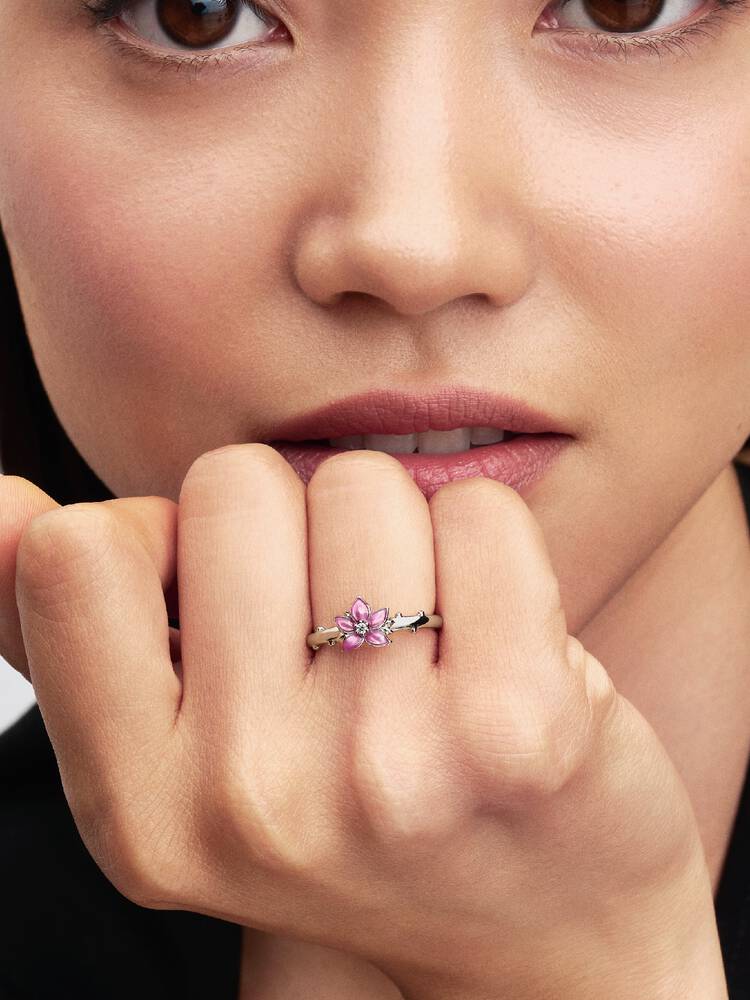 Pandora Anello Principesse Disney, Mulan, Fiore di Ciliegio