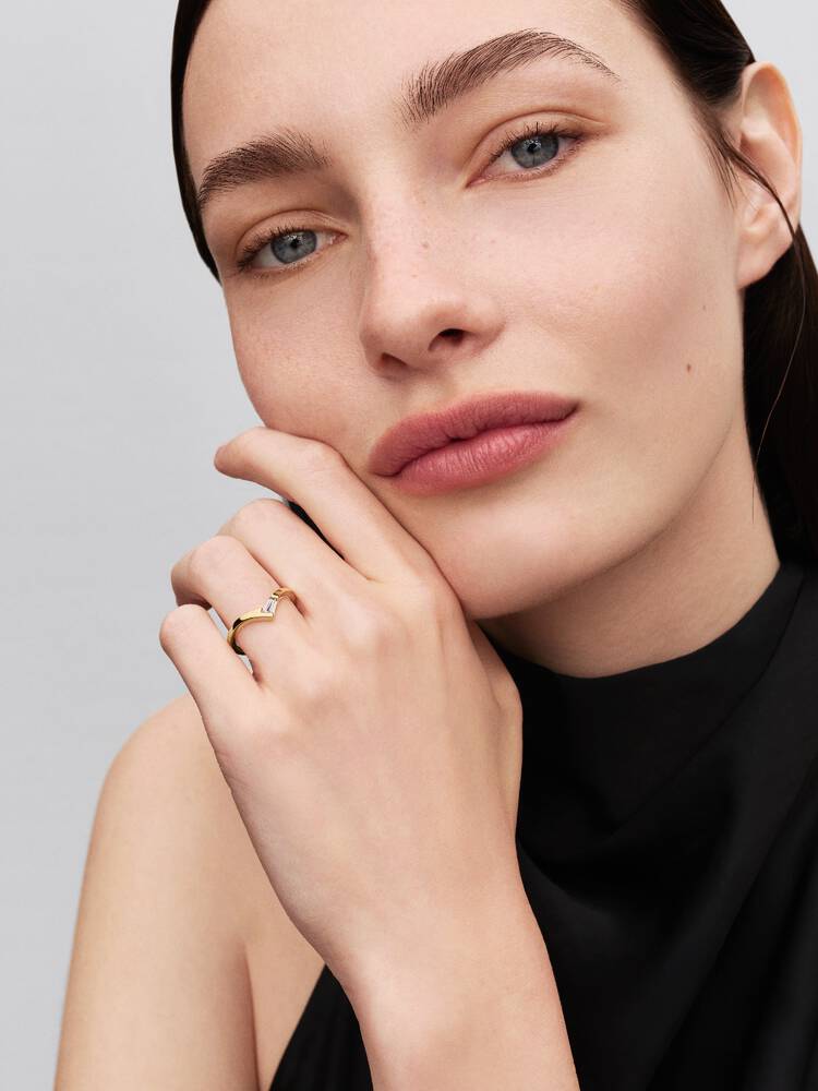 Pandora Anello Desiderio con Pietra Taglio Baguette