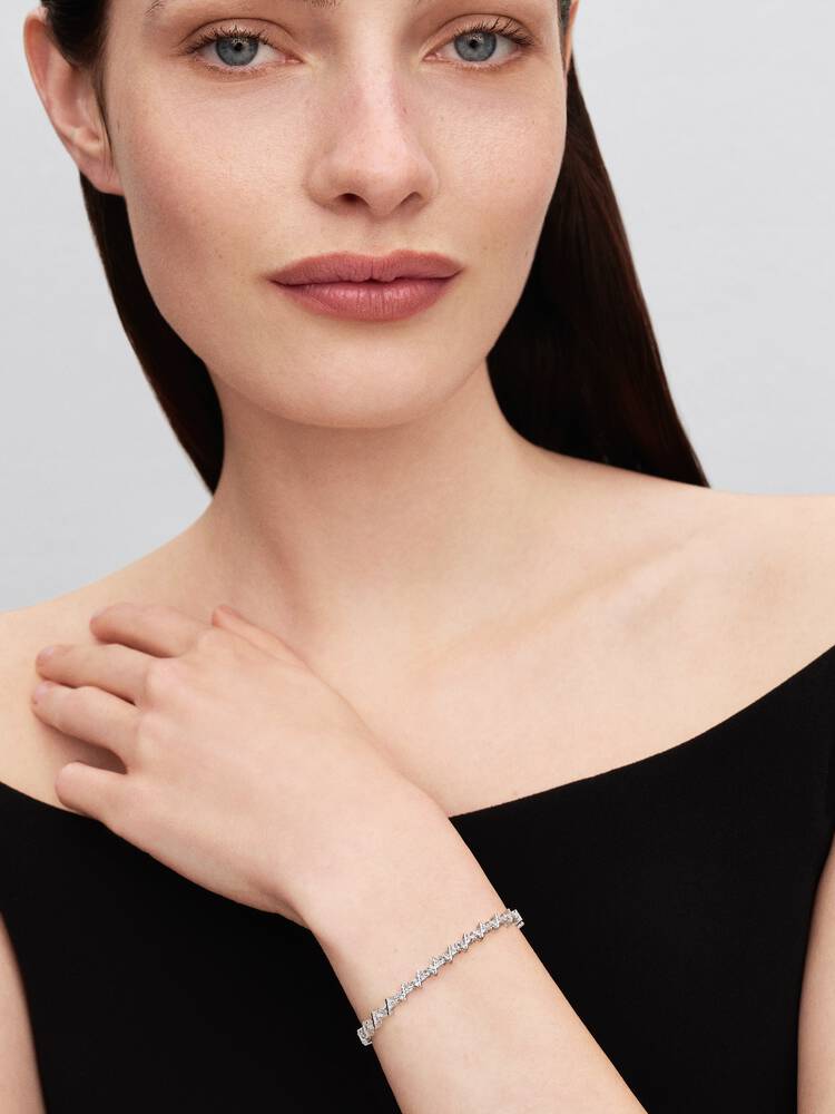 Pandora Bracciale Tennis con pietre triangolari