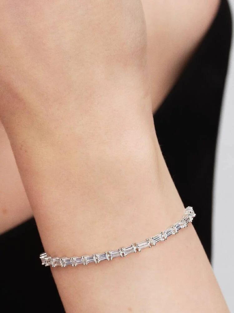 Pandora Bracciale Tennis Taglio Baguette