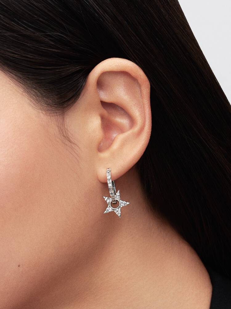 Pandora Orecchini Cerchi Openwork Stella Luminosa