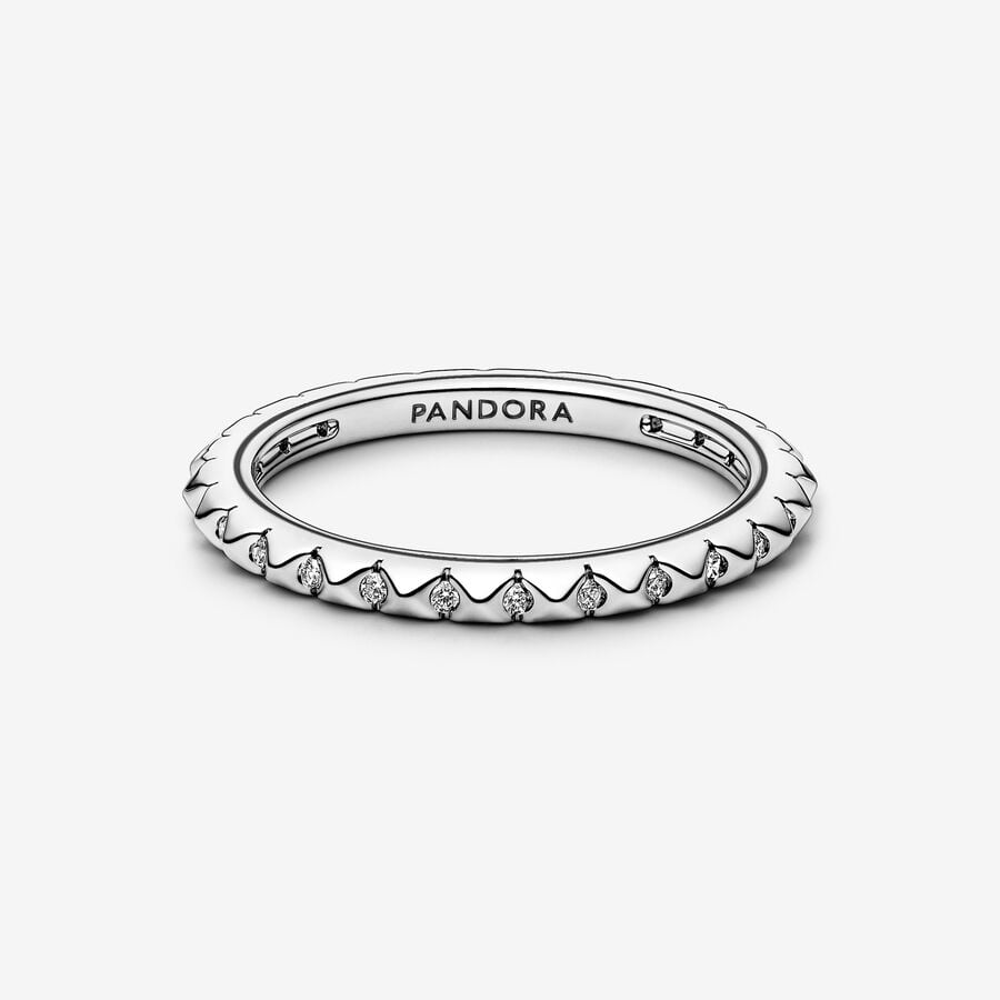 Pandora Anello Geometrico con Pietre Pandora ME