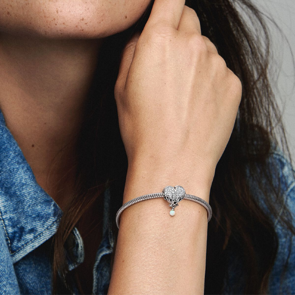 Pandora Charm Cuore Ali d’Angelo