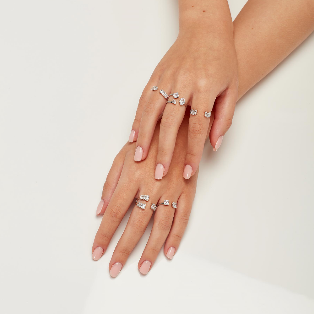 Brosway Anello Fancy Baguette Infinite White