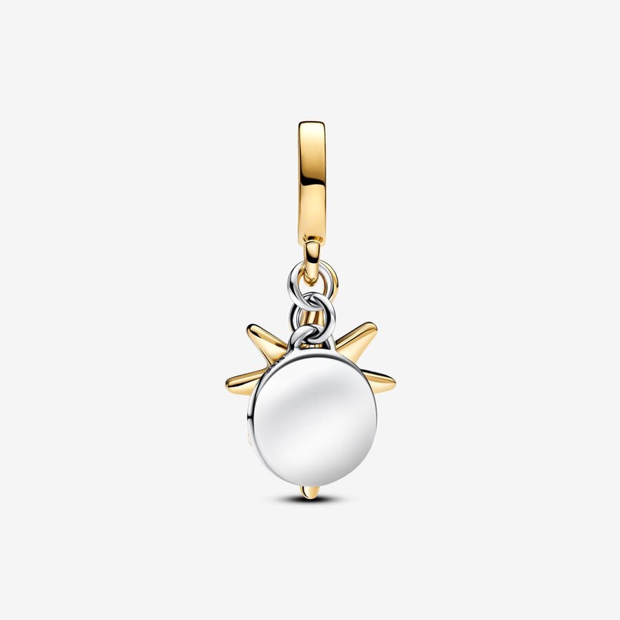 Pandora Charm Pendente Stella Polare da incidere con diamante creato in laboratorio