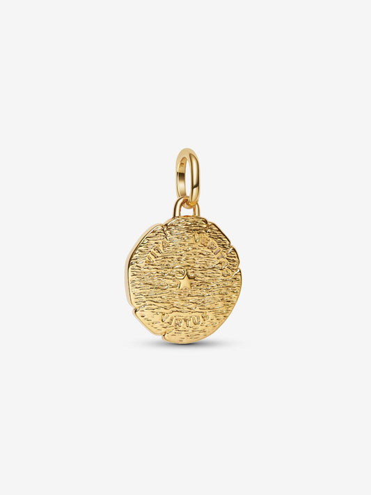 Pandora Charm Medallion Leone "Vita Veritas Virtus"