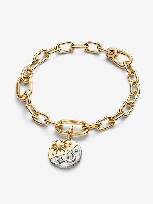 Pandora Charm Medallion Sole e Luna "Ad Astra Per Aspera"