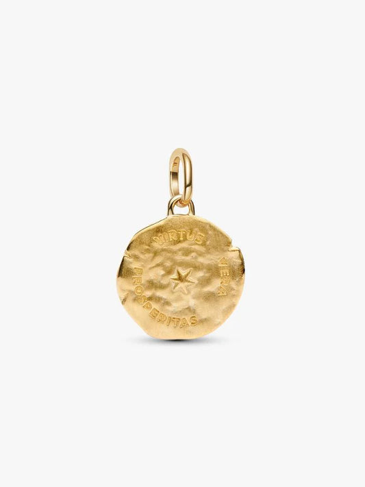 Pandora Charm Medallion Spiga di Grano "Virtus Vera Prosperitas"