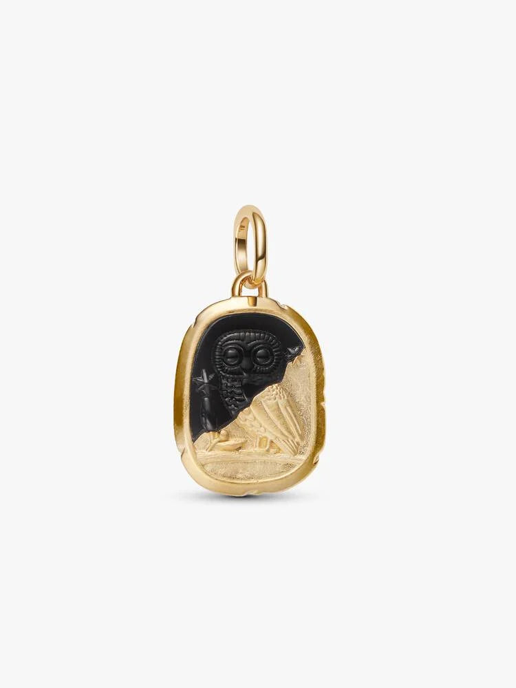 Pandora Charm Medallion Gufo "Lux Et Sapientia"
