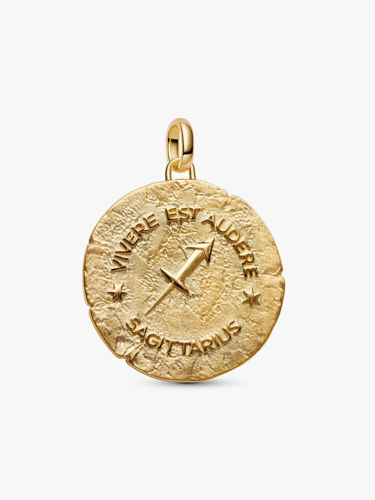Pandora Charm Medallion XL Sagittario "Vivere Est Audere"