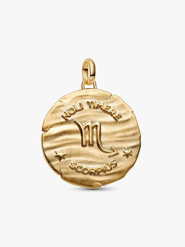 Pandora Charm Medallion XL Scorpione "Noli Timere"