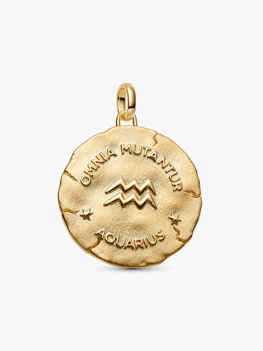 Pandora Charm Medallion XL Acquario "Omnia Mutantur"