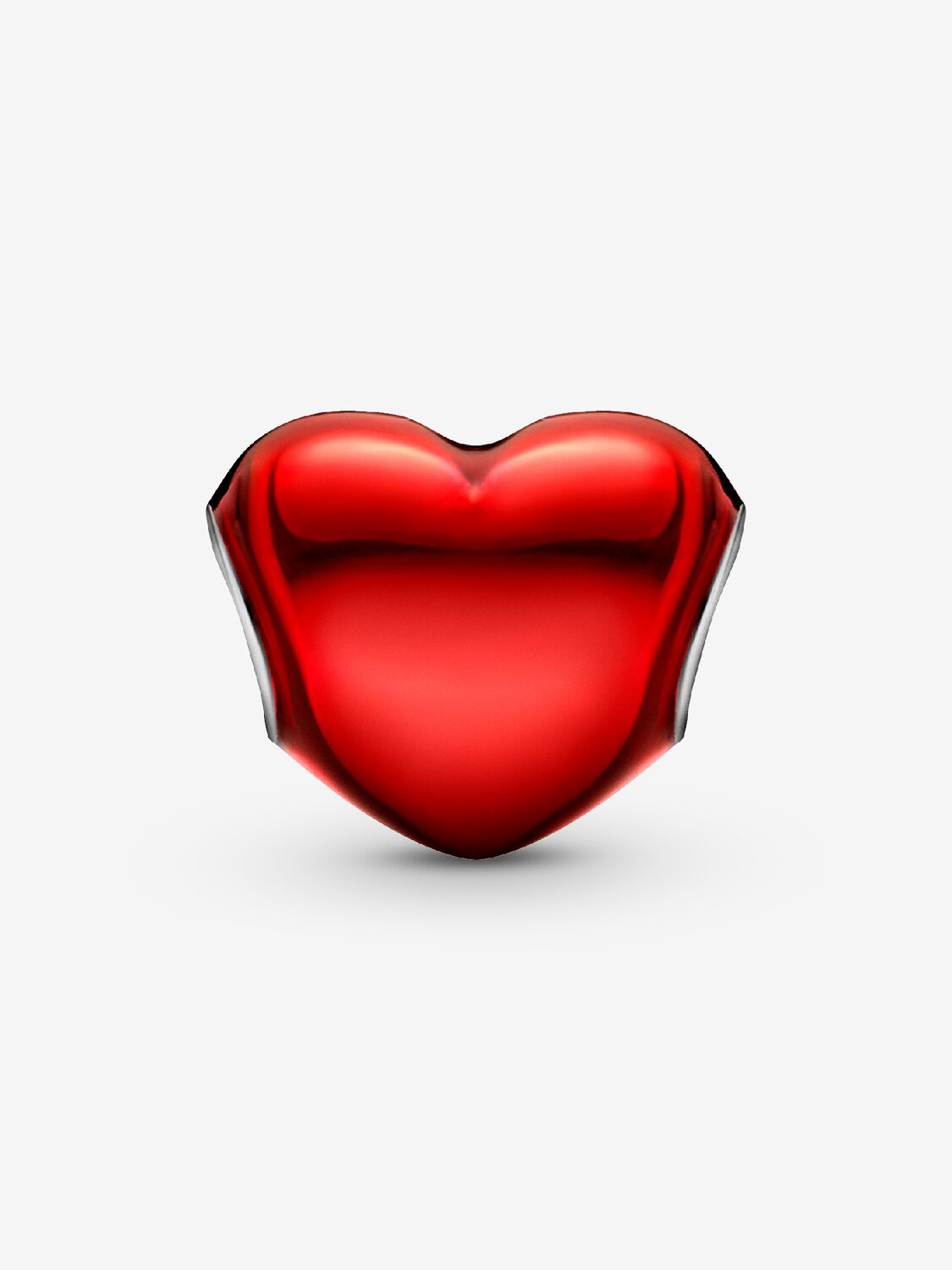 Pandora Charm Cuore Metalicco Rosso