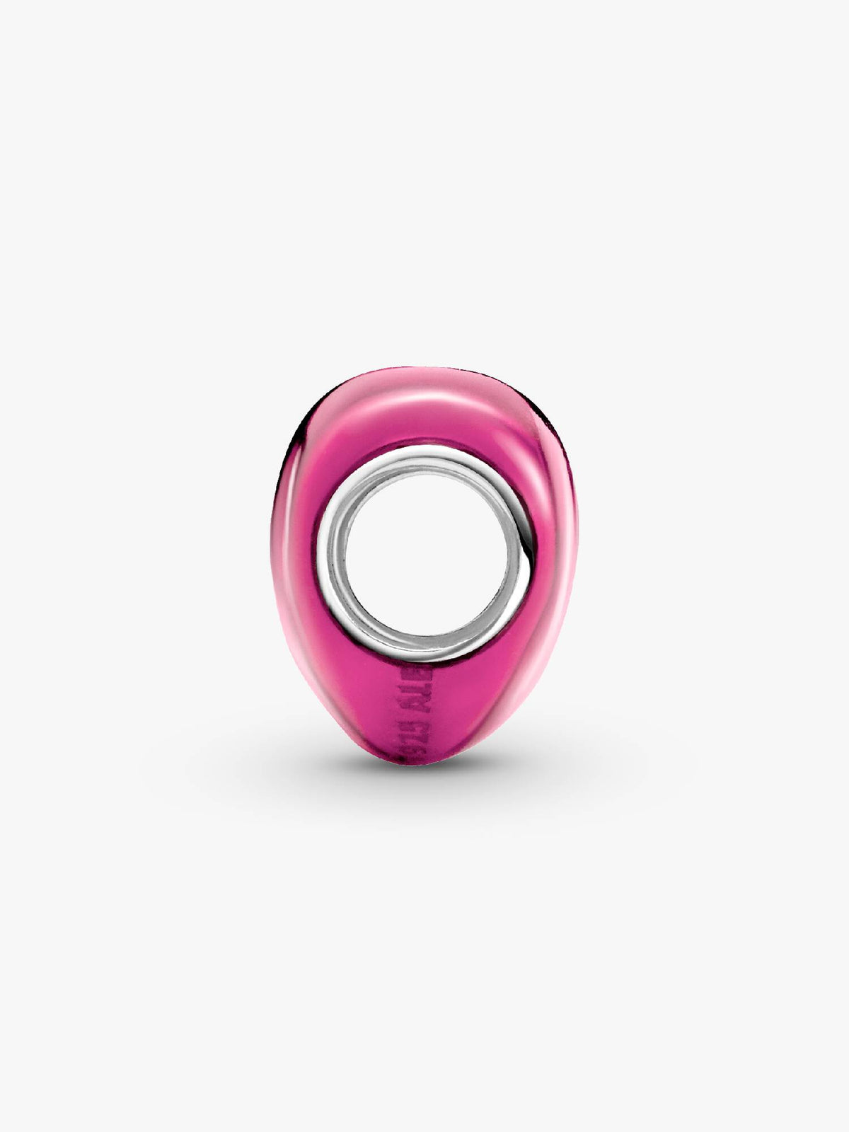 Pandora charm Cuore metallico rosa