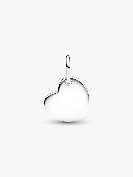 Pandora Charm Pendente Cuore con Pietra Rosa Scuro Ottobre