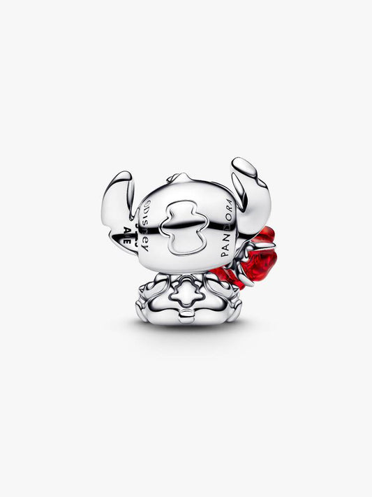 Pandora Charm Disney, Lilo & Stitch, Stitch con la rosa