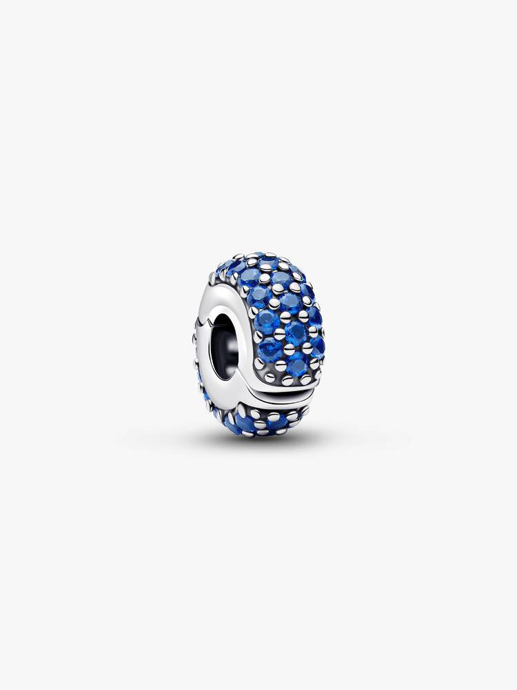 Pandora Clip Pietre Blu Oceano