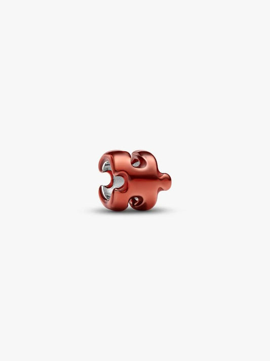 Mini Charm Puzzle effetto metallico arancione