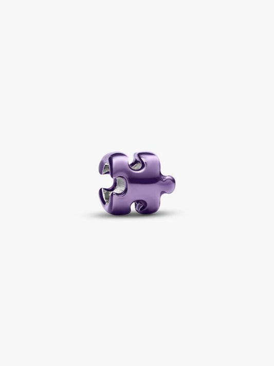 Mini Charm Puzzle effetto metallico Viola