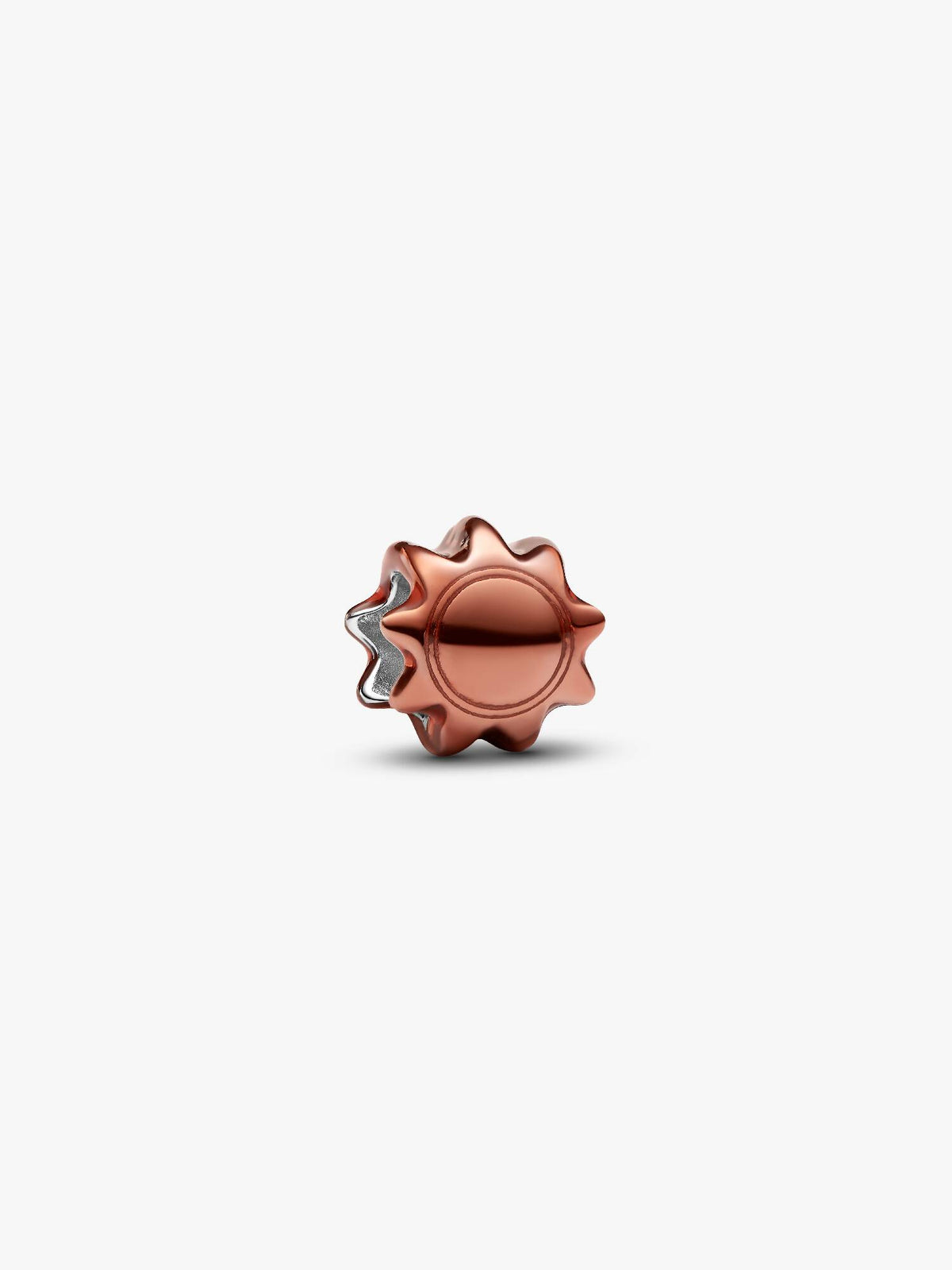 Pandora Mini Charm Sole effetto metallico arancione