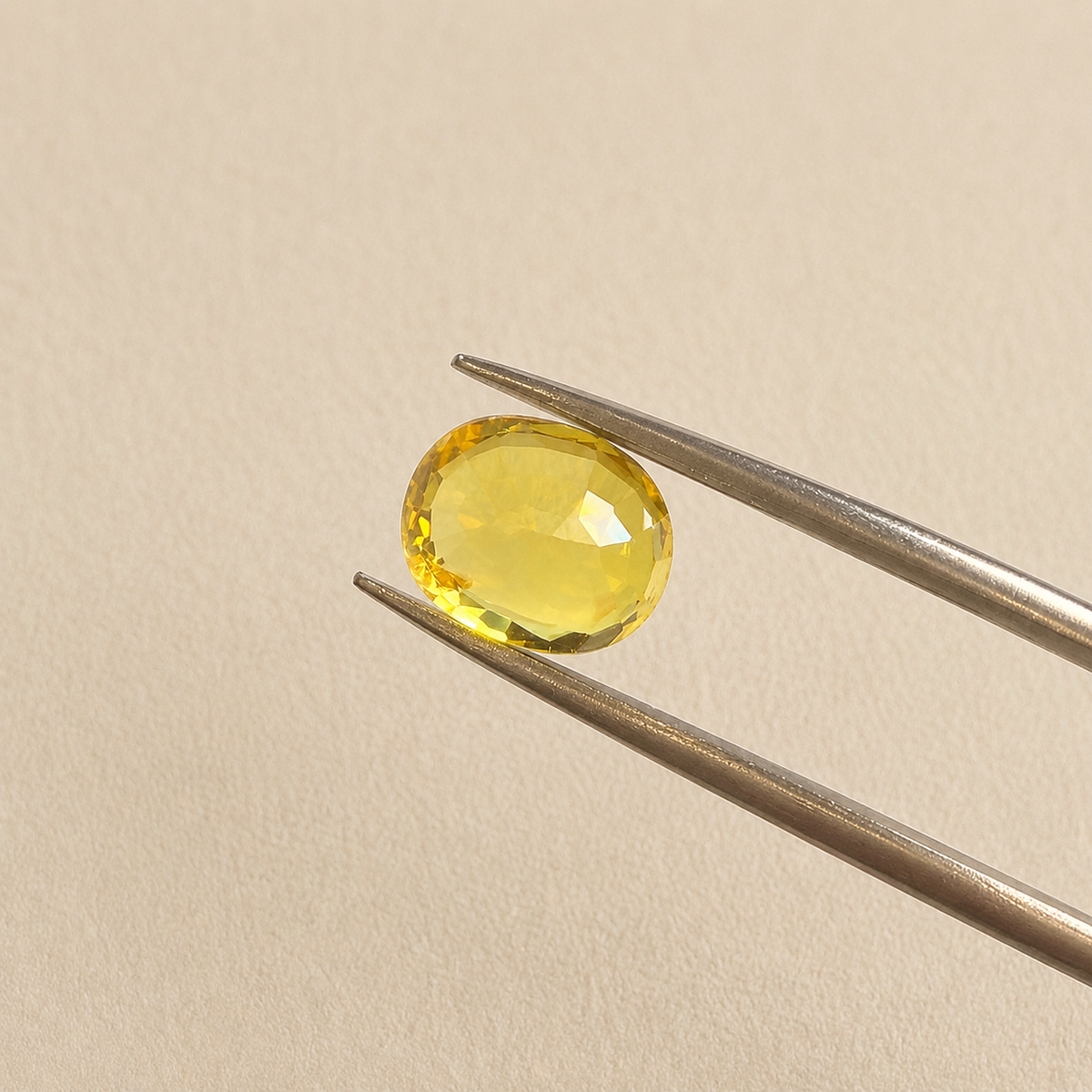 Zaffiro - Zaffiro giallo naturale - 3.67 ct