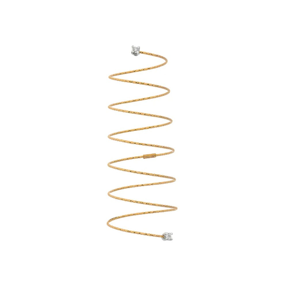Magic Wire - Anello Silenzio in oro giallo e diamanti