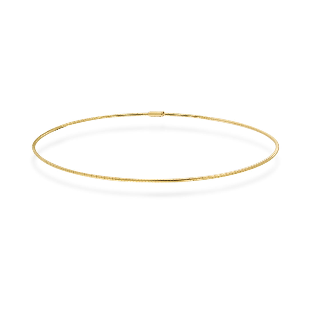 Dédié- Bracciale Saldato semirigido Atena Titanio e Oro 18kt.
