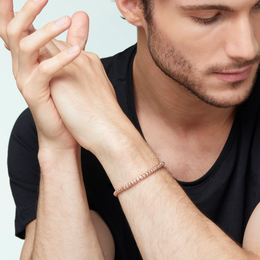 DoDo - Bracciale Granelli Oro Rosa 9K