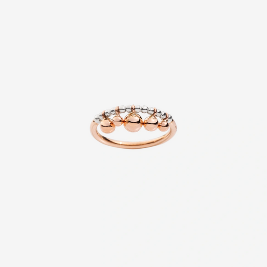 DoDo - Anello Bollicine Oro Rosa 9K