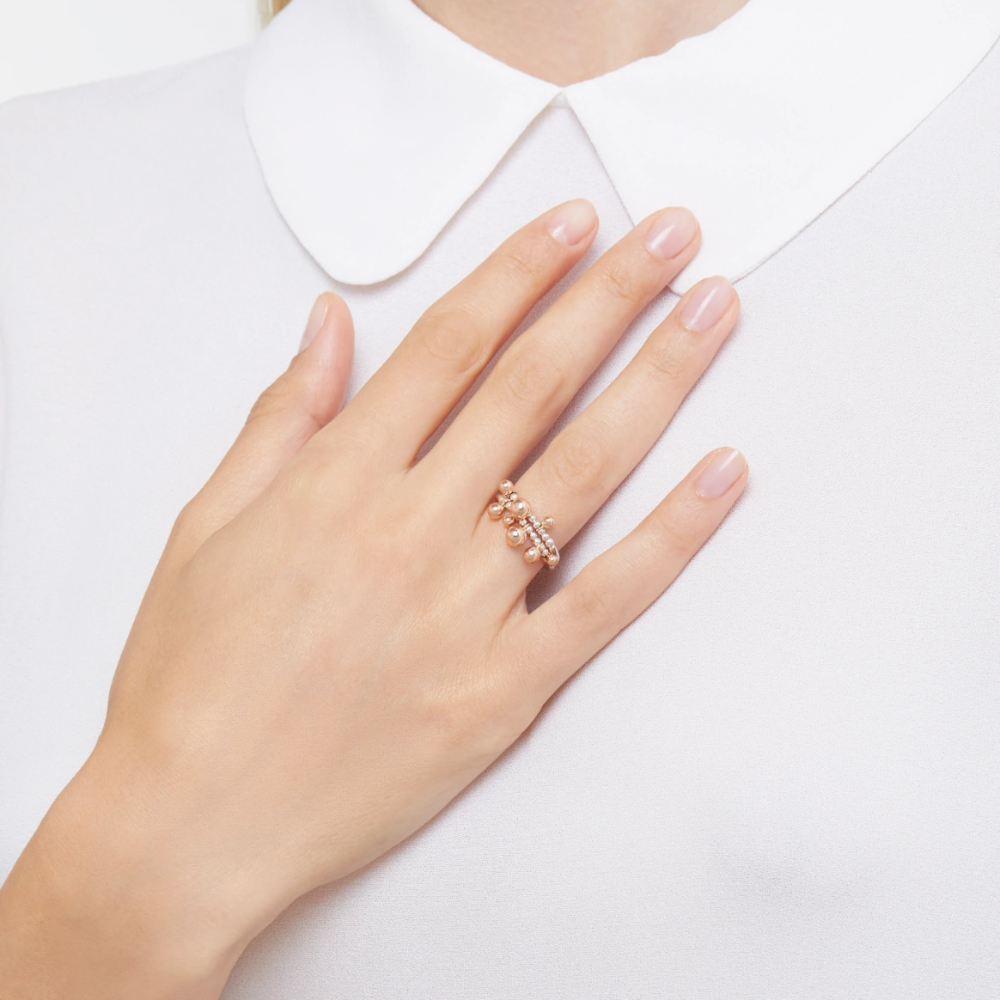 DoDo - Anello Bollicine Oro Rosa 9K