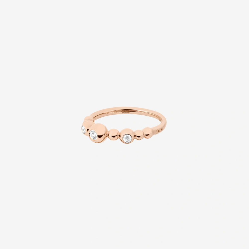 DoDo - Anello Bollicine Prezioso 3 Diamanti