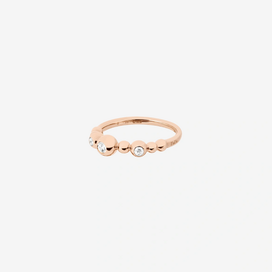 DoDo - Anello Bollicine Prezioso 3 Diamanti