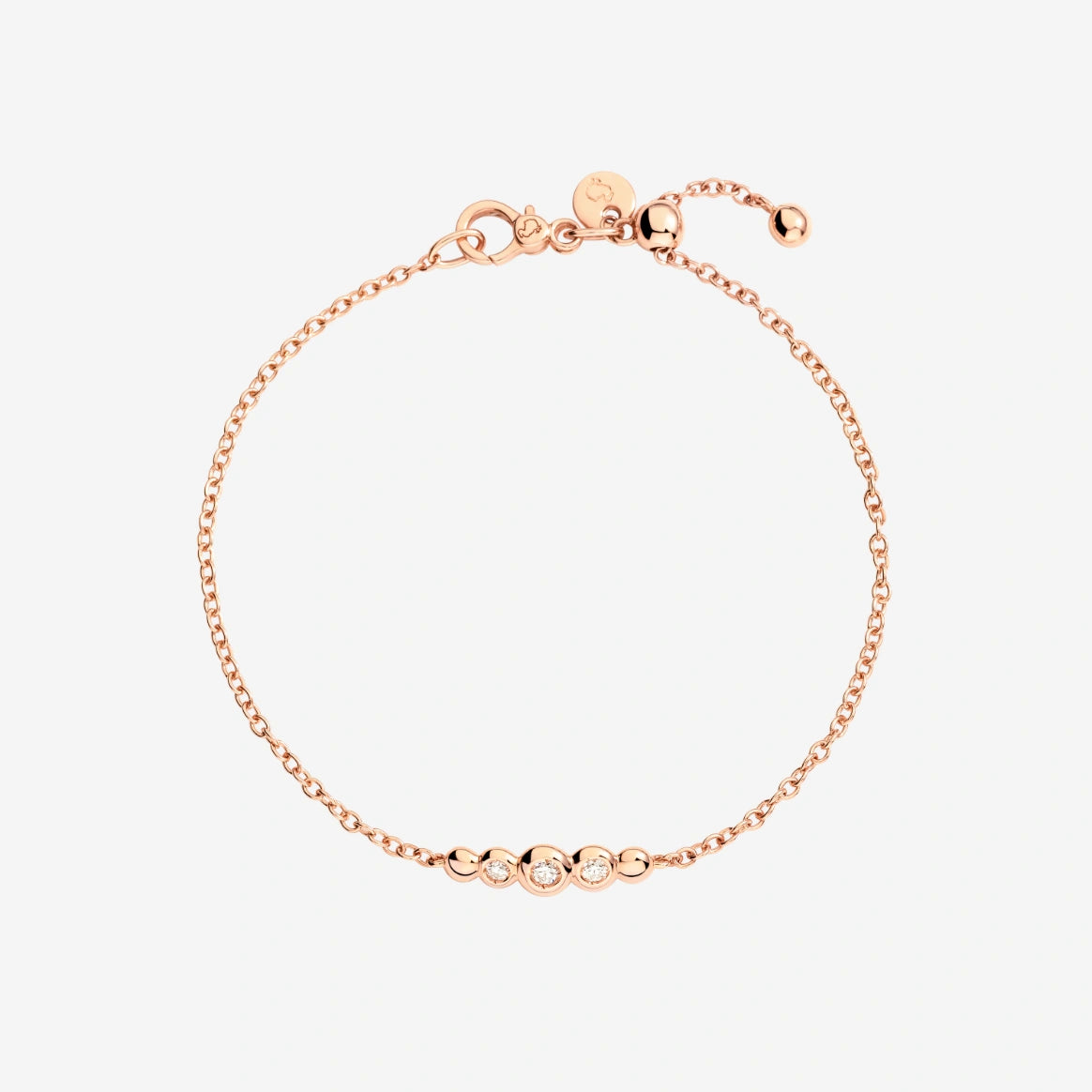 DoDo - Bracciale bollicine oro rosa & diamanti